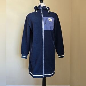 Kari Traa Rothe Hoodie Womens S Blue Full Zip Long Fleece
